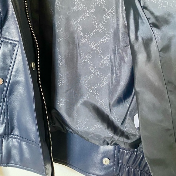 NWT French Connection Faux Leather Jacket Size M - Picture 17 of 17